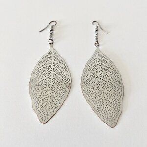Silver Leaf Earrings